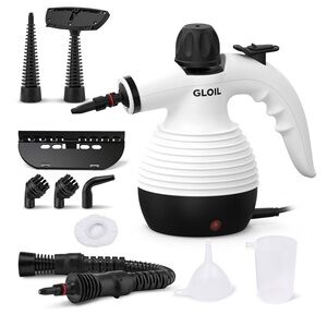 Gloil White and Black Handheld Steam Cleaner